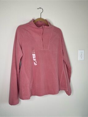 Columbia  Fleece 1/4 Zip Pullover Womens Large Pink  Hiking $45 New